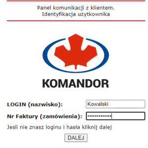 Panel komunikacji z klientem online